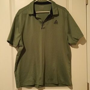 Reebok Men's Olive Polo Shirt
